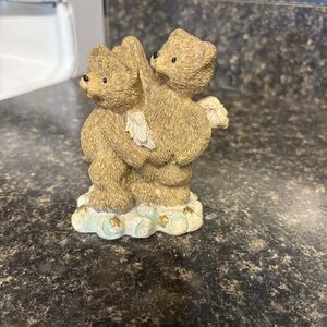 Adorable Bear Figurine with Wings